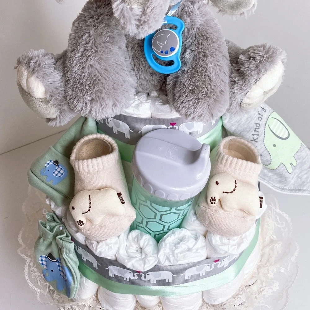 Elephant Diaper Cake